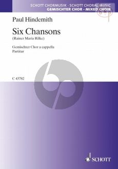 6 Chansons (Rilke) SATB