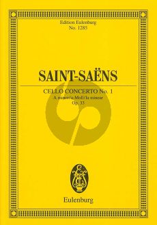 Saint-Saens Konzert No. 1 a-moll Opus 33 Violoncello und Orchester (Studienpartitur)