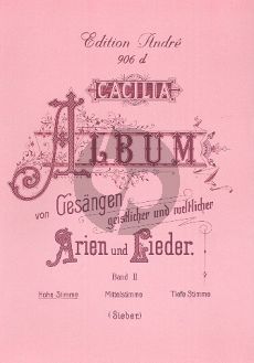 Caecilia Album vol.2 (Hoch) (Geistliche und Weltliche Arien und Lieder) (Italian/German)