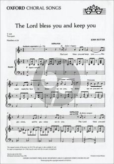 Rutter Lord Bless You and Keep You SA-Piano