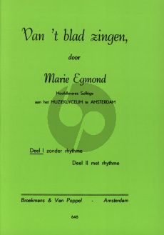 Egmond Van 't Blad Zingen Vol.1 Zonder Ritme /Without Rhythm