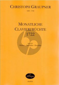 Monatliche Clavierfruchte 1722 Vol.4 October-November-Dezember