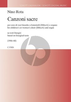 Rota Canzoni sacre Children's or Women's Choir (SMezA) and Organ (on liturgical texts)