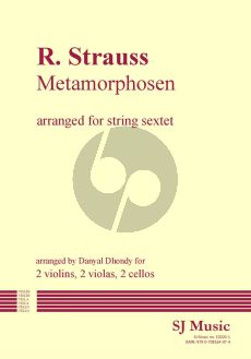 Strauss Metamorphosen 2 Violins-2 Violas and 2 Violoncellos (Parts) (transcr. by Danyal Dhondy)