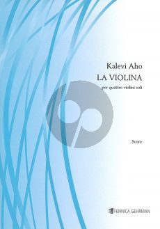 Aho La Violina for 4 Violins (Score/Parts)