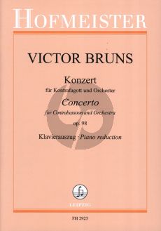 Bruns Konzert Op. 98 für Kontrafagott und Orchester (Klavierauszug)