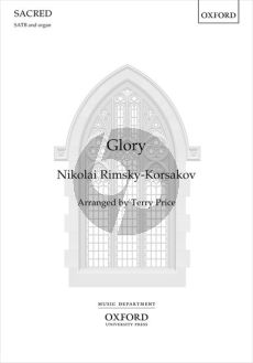 Rimsky-Korsakov Glory SATB and Brass Ensemble with Timpani and Organ (Vocal Score) (transcr. by Terry Price)