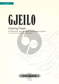 Gjeilo Evening Prayer SATB with Tenor Saxophone improvisation and Piano