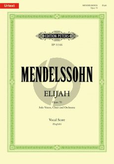 Mendelssohn Elijah (Elias) Op. 70 Soli-Chor-Orchester Klavierauszug (engl.) (Klaus Burmeister)