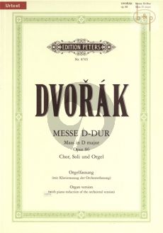 Messe D-dur Op.86 Chor, Soli und Orgel Orgel Fassung mit Klavierauszug der Orchesterfassung