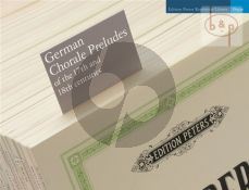German Chorale Preludes of the 17th. and 18th. Centuries for Organ