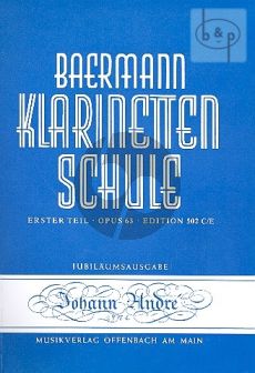 Klarinettenschule Vol.1 Abt.3 & 5 Baermann C.
