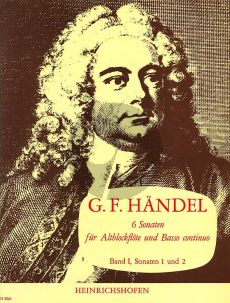 Handel 6 Sonaten Vol.1 No.1-2 HWV 360 und HWV 362 (Altblflockflote und Basso Continuo)