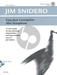 Snidero Easy Jazz Conception Alto Saxophone Bk-Audio Online