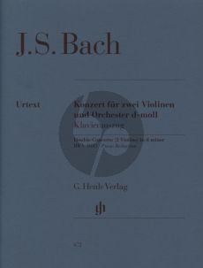 Bach Konzert d-moll BWV 1043 2 Violinen-Streicher-Bc Klavierauszug (Hans Eppstein) (Henle-Urtext)