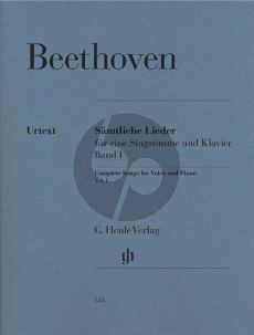 Beethoven Samtliche Lieder vol.1 (Luhning) (Urtext der Neue Beethoven-Gesamtausgabe)