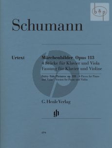 Marchenbilder op.113 Violine und Klavier  (edited by Wiltrud Haug-Freienstein)