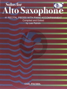 Solos for the Alto Saxophone and Piano (41 Recital Pieces) (edited by Lee Patrick)