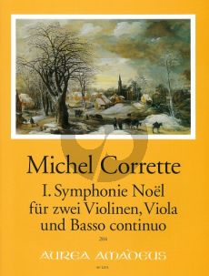 Corrette Symphonie Noel No. 1 2 Violinen-Viola und Bc. (Partitur/Stimmen) (Morgan)