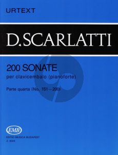 Scarlatti 200 Sonatas Vol.4 Harpsichord (Urtext) (edited by G.Balla)