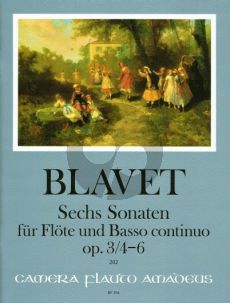 Blavet 6 Sonaten Op.3 Vol.2 No4-6 Flote und Bc (Continuo Aussetzung Winfried Michel)