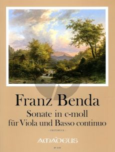 Benda Sonate c-moll Viola-Bc (Jappe/Michel) (Erstdruck)