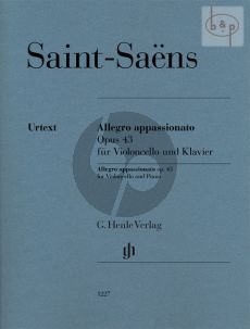 Saint-Saens Allegro Appassionato Op.43 Violoncello and Piano (edited by Peter Jost) (Henle-Urtext)
