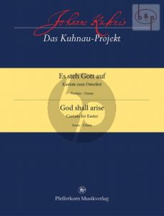 Es steh Gott auf (Kantate zum Osterfest) (SSATB- 2 Trp.- 3 Trb.-Pk.- 2 Vi.-Bc)