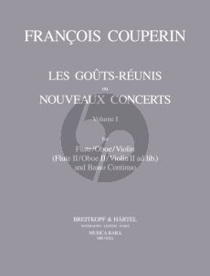 Couperin Les Gouts Reunies Vol.1 Concertos 5-8 (Flute[Oboe/Violin)-Bc
