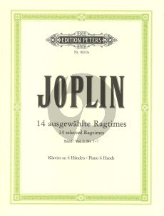 Joplin 14 Selected Ragtimes Vol.1 No.1 - 7 for Piano 4 Hands