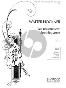 Album The Incomplete String Quartet (Duets and Trios) (2 - 4 Strings) (Parts) (edited by Walter Hoeckner)