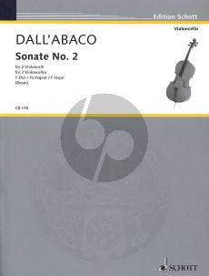 Dall'Abaco Sonata No.2 F-major 2 Violoncellos (Jürgen Braun)