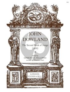 Dowlnad Second Book of Lute Songs (1600) (Fellowes/Dart) (Voice-Piano or Lute)