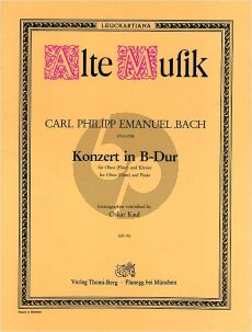 Bach Konzert B-dur WQ 164 Oboe-Streicher-Bc (KA) (Oskar Kaul)