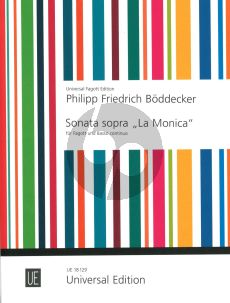 Boddecker Sonate sopra 'La Monica' Fagott und Klavier (William Waterhouse)