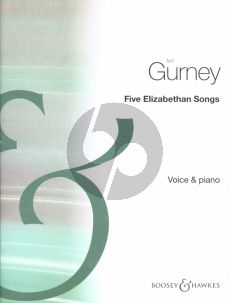 Gurney 5 Elizabethan Songs for High Voice and Piano