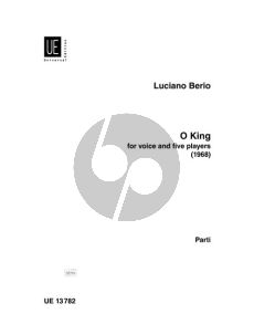 Berio O King Mezzo-Sopran-Flöte-Klar.-Vi.-Vc.-Klavier (Stimmen)