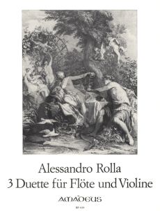 Rolla 3 Duette fur Flote und Violine Stimmen (Herausgegeben von Bernhard Pauler)