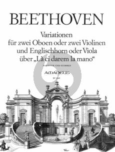 Beethoven Variations on "la ci darem la mano" (WoO 28) 2 Oboen[Violinen]-English Horn[Viola] Score/Parts (Edited by Wolfgang Sawodny)