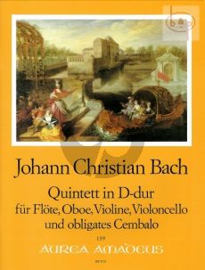 Bach Quintet D-major Op.22 No.1 Fl.-Ob.-Vi.-Vc.-Bc (Score/Parts) (Pauler-Gevert)