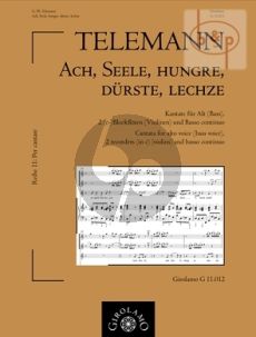 Ach, Seele, Hungre, Durste, Lechze (Alto[Bass] Voice- 2 Recorders[C][Vi.]-Bc)