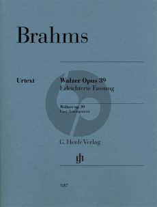 Brahms Waltzes Op. 39 Piano (simplified version)