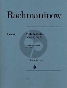 Rachmaninoff Prélude G-dur Op.32 No.5 Klavier (Dominik Rahmer) (Fingersatz Marc-André Hamelin) (Henle-Urtext)