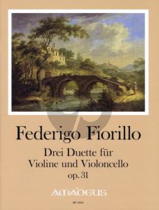 Fiorillo 3 Duette Opus 31 Violine und Violoncello (Stimmen) (Yvonne Morgan)