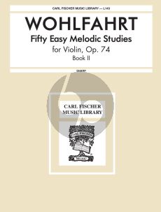 Wohlfahrt 50 Easy Melodious Studies Op.74 Vol.2 Violin