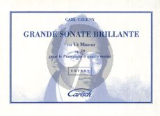 Czerny Grande Sonate Brillante C-minor Op.10 Piano 4 hds.