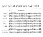 Purcell Ode on St.Caecilia's Day 1692 Fullscore