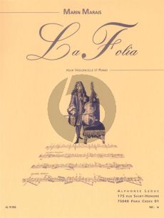 Marais La Folia Violoncelle et Piano (transcr. Paul Bazelaire)