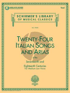 24 Italian Songs & Arias (of the 17th & 18th Century) Medium Low