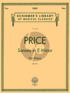 Price Sonata E-minor for Piano